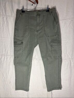 J. Crew Olive Green Straight-Leg Cargo Pants
